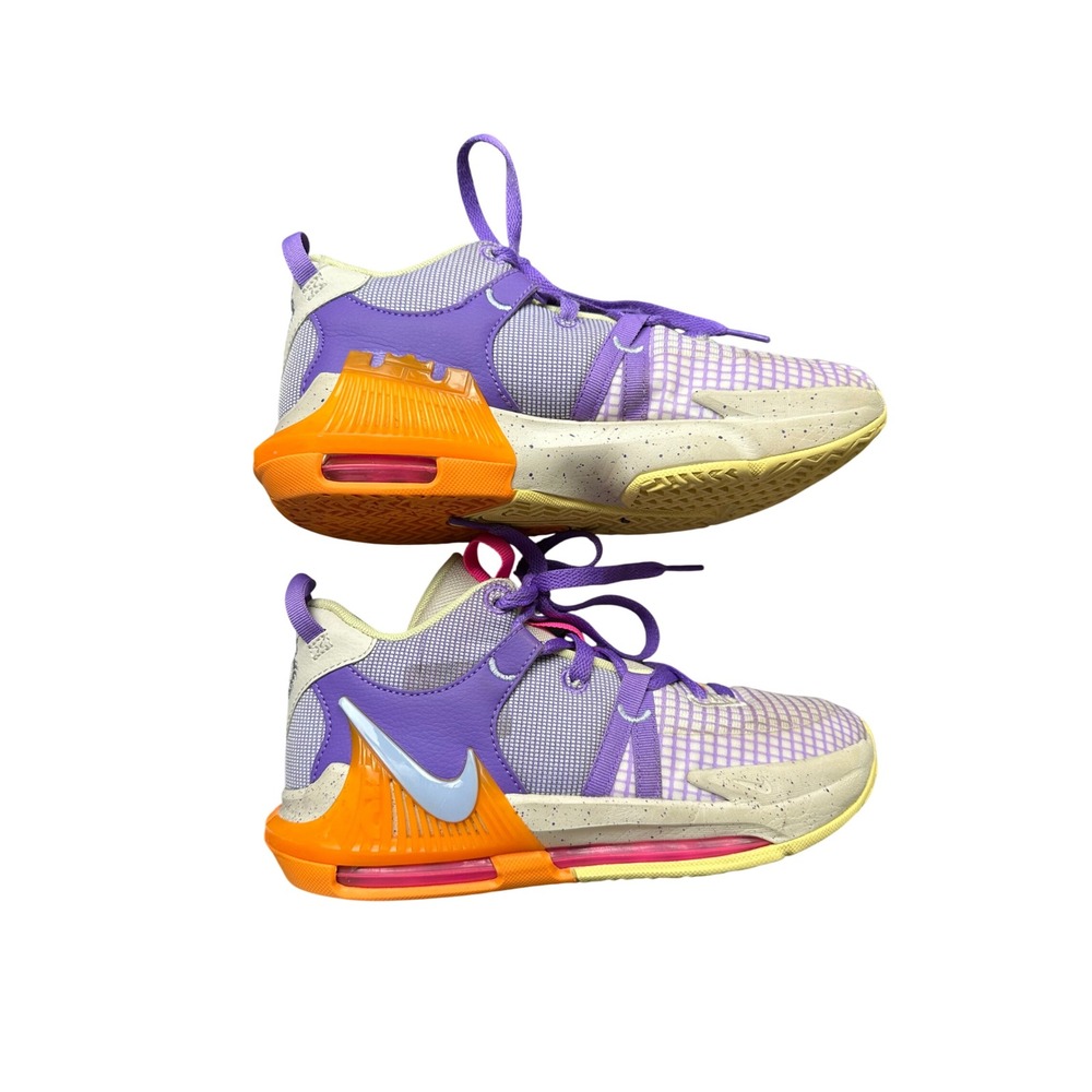 Nike LeBron 21 GS Purple Gaze Basketball Shoes DQ8650-101 Mens 5.5Y Womens 7